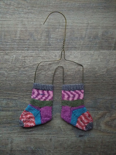 Baby socks on a diy baby sock blocker