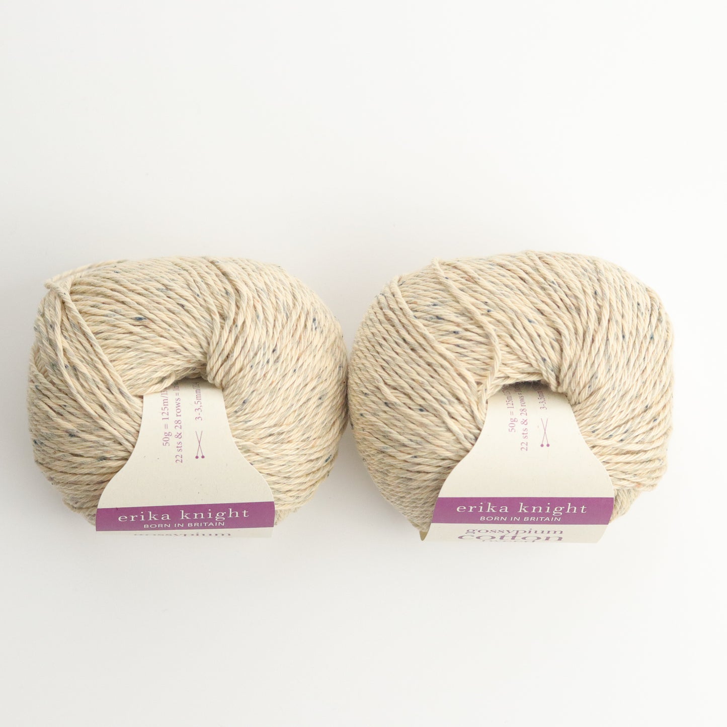 Erika Knight Yarns Gossypium Cotton Tweed | Eierschale | Cotton Blend Yarn