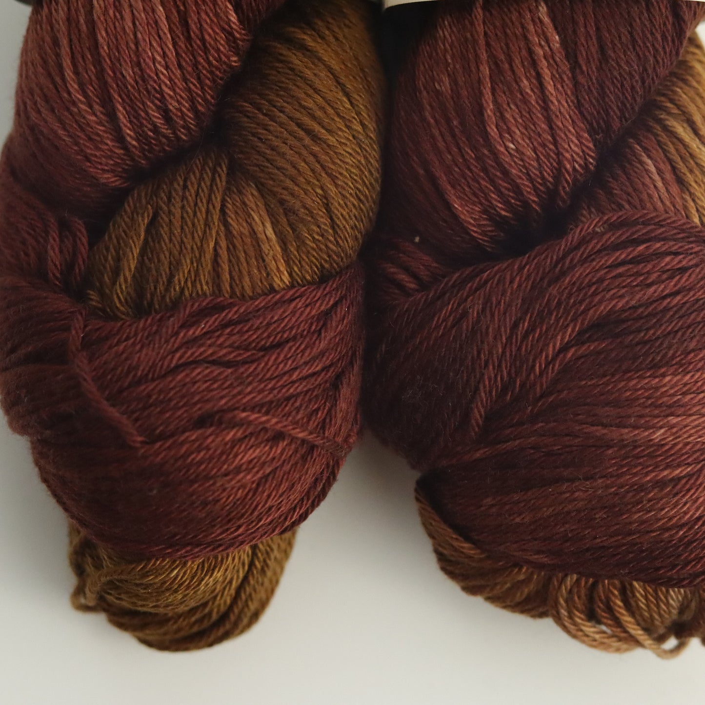 Peacock Yarn Light DK Cotton | Rusty Ruby | Hand Dyed 100% Cotton Yarn