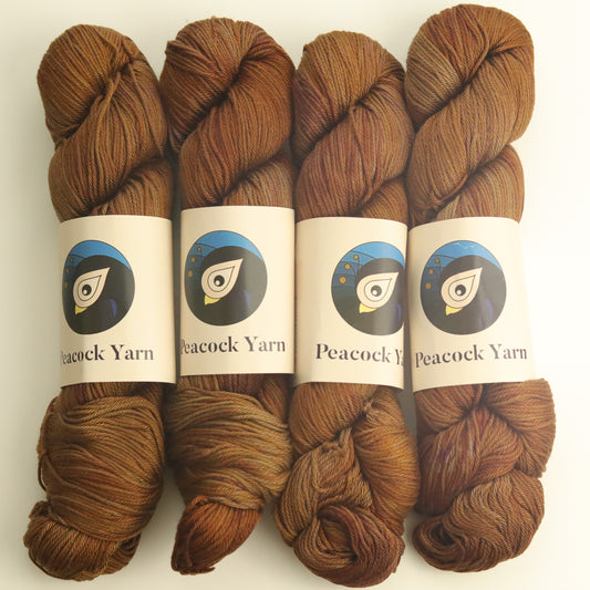 Peacock Yarn Light DK Cotton | Autumn Gold | Hand Dyed 100% Cotton Yarn